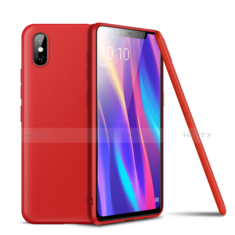 Silikon Hülle Handyhülle Ultra Dünn Schutzhülle Tasche S02 für Xiaomi Mi 8 Explorer Rot Plus