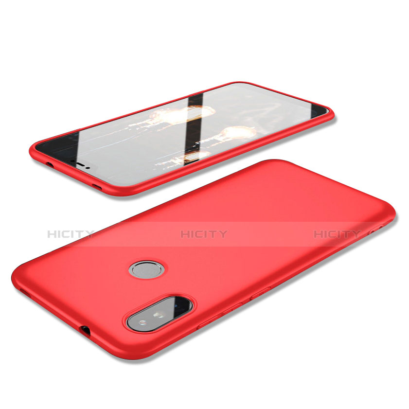 Silikon Hülle Handyhülle Ultra Dünn Schutzhülle Tasche S02 für Xiaomi Redmi 6 Pro Rot