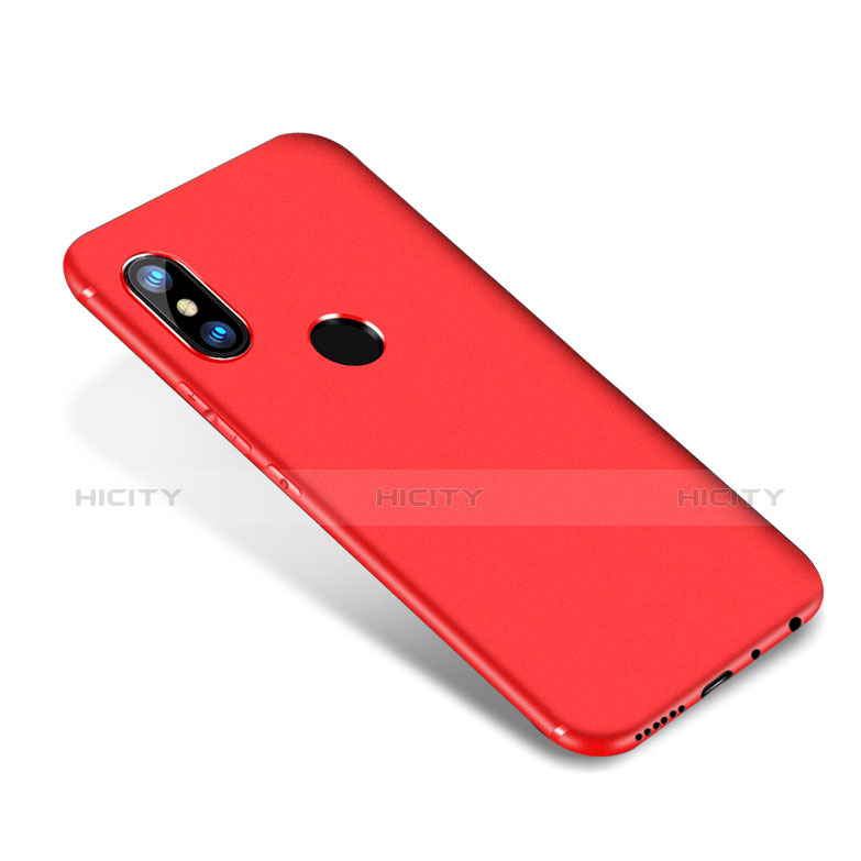 Silikon Hülle Handyhülle Ultra Dünn Schutzhülle Tasche S02 für Xiaomi Redmi Note 5 AI Dual Camera Rot