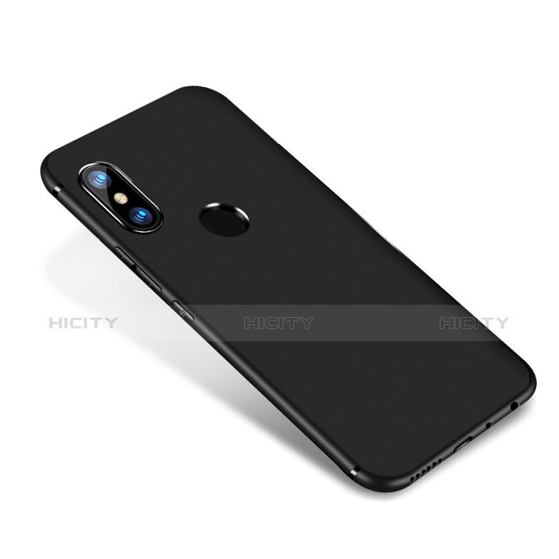 Silikon Hülle Handyhülle Ultra Dünn Schutzhülle Tasche S02 für Xiaomi Redmi Note 5 AI Dual Camera Schwarz