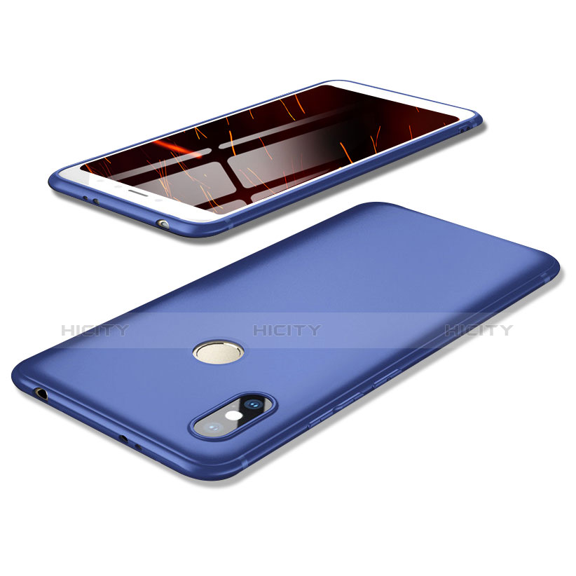 Silikon Hülle Handyhülle Ultra Dünn Schutzhülle Tasche S02 für Xiaomi Redmi S2 Blau