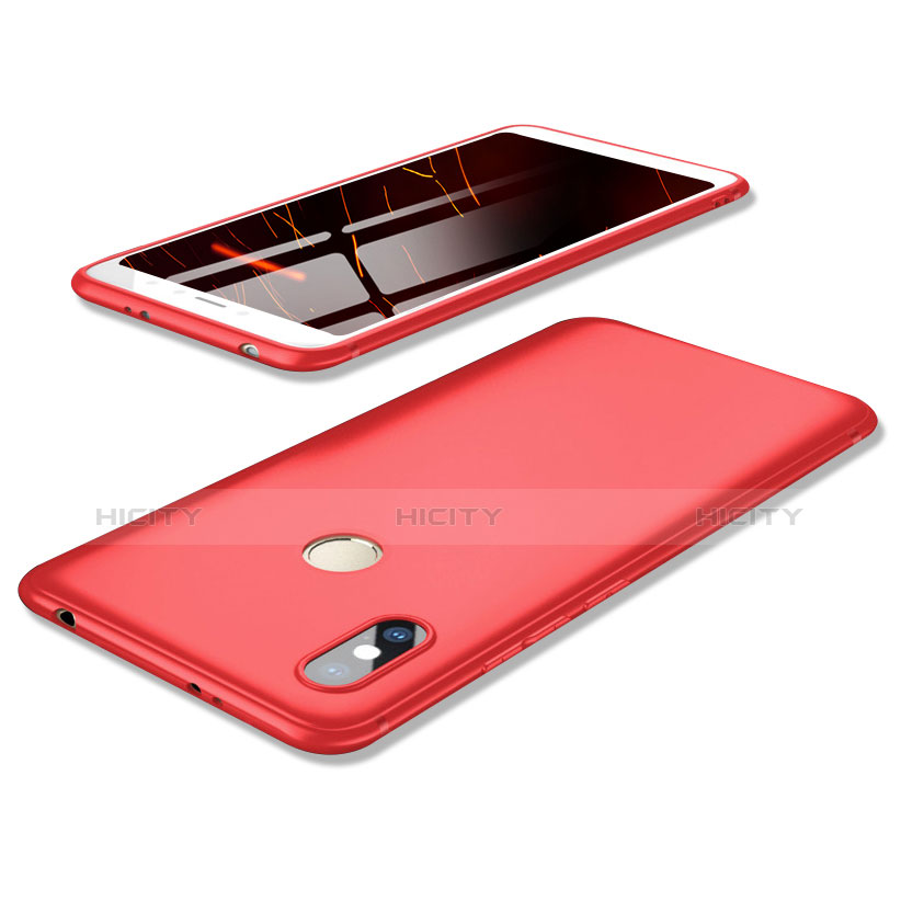 Silikon Hülle Handyhülle Ultra Dünn Schutzhülle Tasche S02 für Xiaomi Redmi S2 Rot