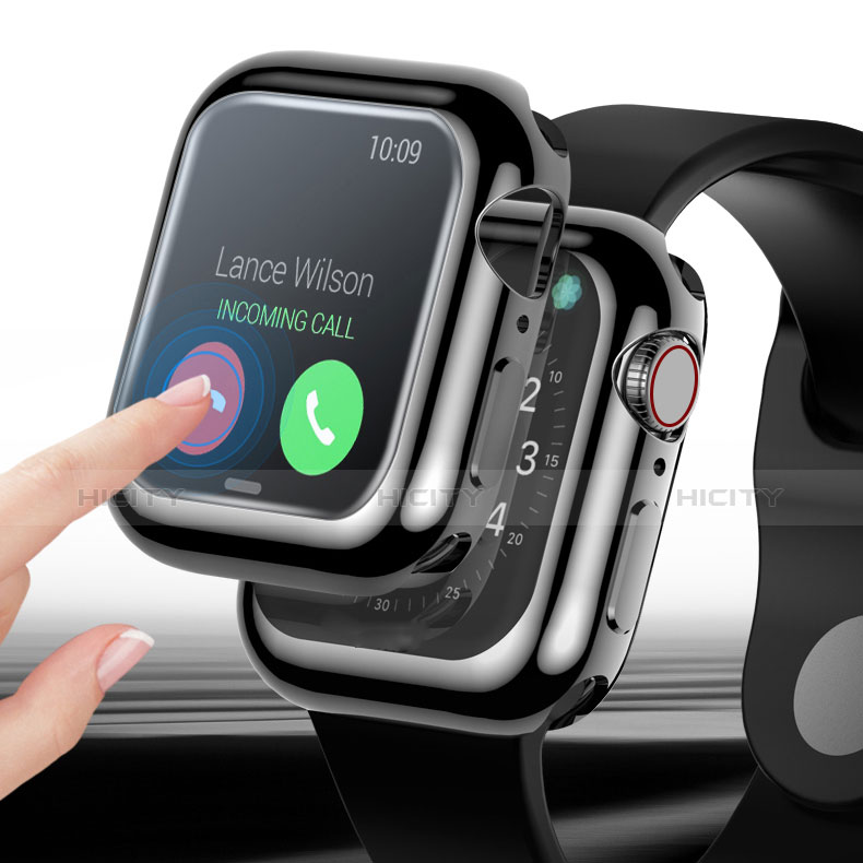 Silikon Hülle Handyhülle Ultra Dünn Schutzhülle Tasche S03 für Apple iWatch 4 40mm