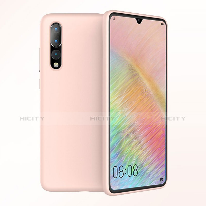 Silikon Hülle Handyhülle Ultra Dünn Schutzhülle Tasche S03 für Huawei P20 Pro Rosegold