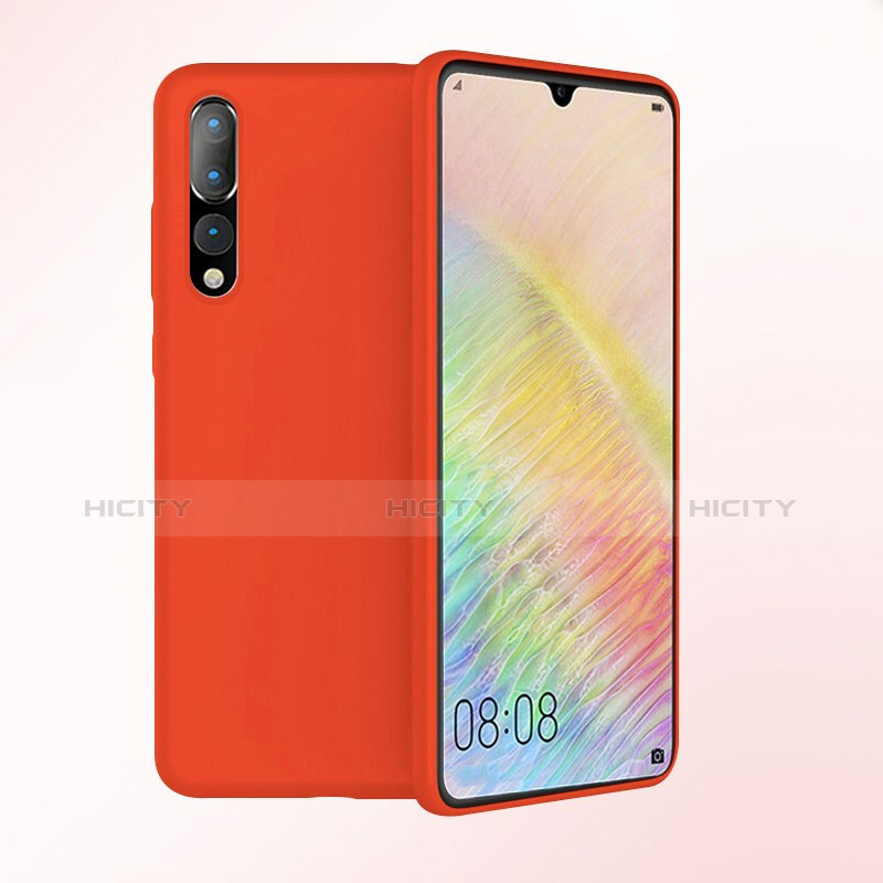 Silikon Hülle Handyhülle Ultra Dünn Schutzhülle Tasche S03 für Huawei P20 Pro Rot Plus