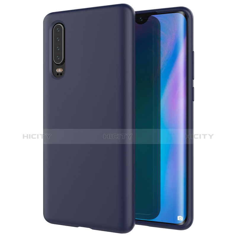 Silikon Hülle Handyhülle Ultra Dünn Schutzhülle Tasche S03 für Huawei P30 Blau