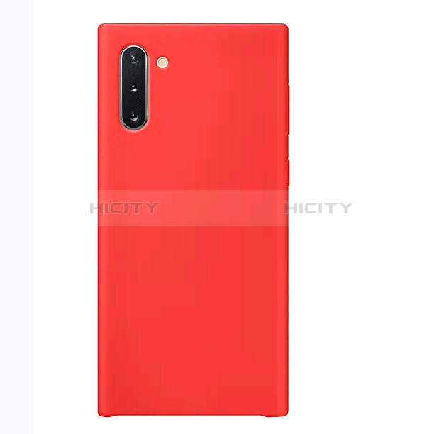 Silikon Hülle Handyhülle Ultra Dünn Schutzhülle Tasche S03 für Samsung Galaxy Note 10 5G Rot