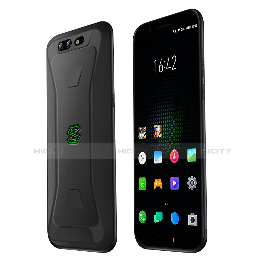 Silikon Hülle Handyhülle Ultra Dünn Schutzhülle Tasche S03 für Xiaomi Black Shark Schwarz