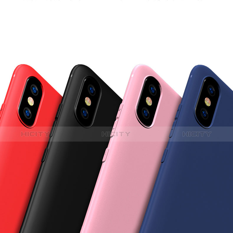 Silikon Hülle Handyhülle Ultra Dünn Schutzhülle Tasche S03 für Xiaomi Mi 8 Pro Global Version groß