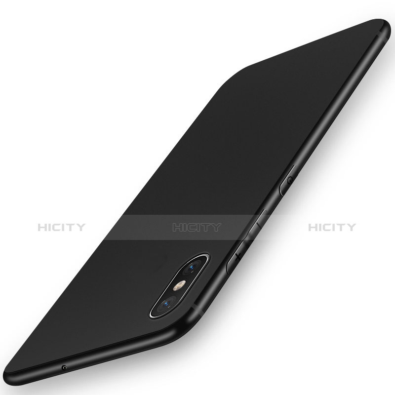 Silikon Hülle Handyhülle Ultra Dünn Schutzhülle Tasche S03 für Xiaomi Mi 8 Pro Global Version Schwarz Plus