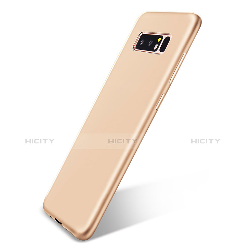 Silikon Hülle Handyhülle Ultra Dünn Schutzhülle Tasche S05 für Samsung Galaxy Note 8 Duos N950F Gold Plus