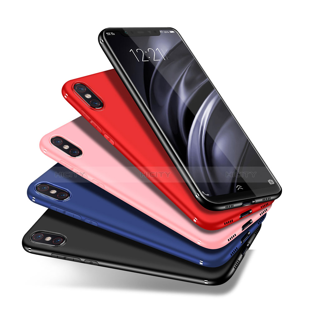 Silikon Hülle Handyhülle Ultra Dünn Schutzhülle Tasche S06 für Xiaomi Mi 8 Pro Global Version groß