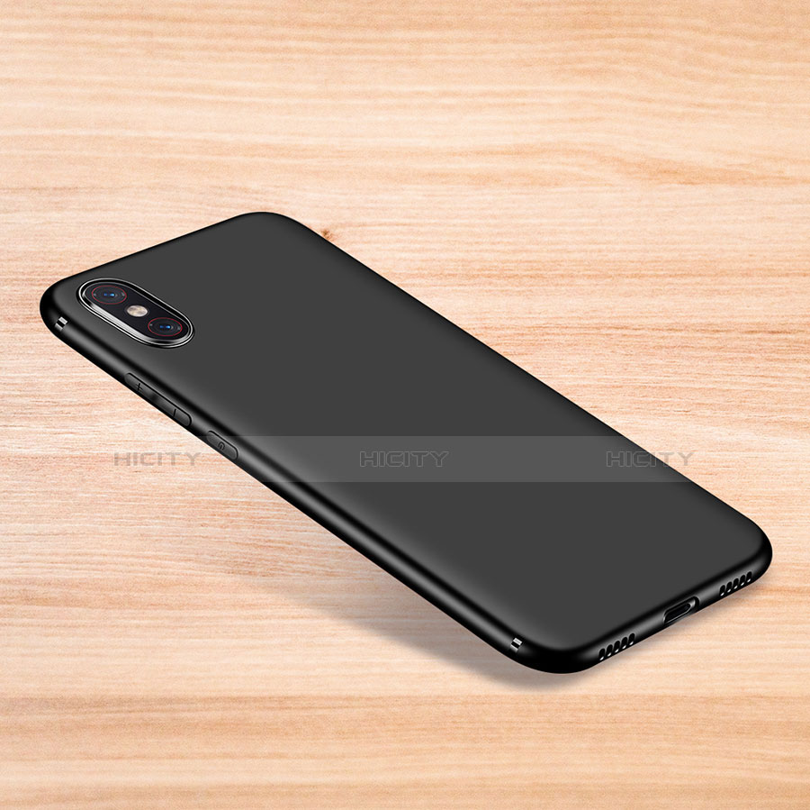 Silikon Hülle Handyhülle Ultra Dünn Schutzhülle Tasche S06 für Xiaomi Mi 8 Pro Global Version Schwarz Plus