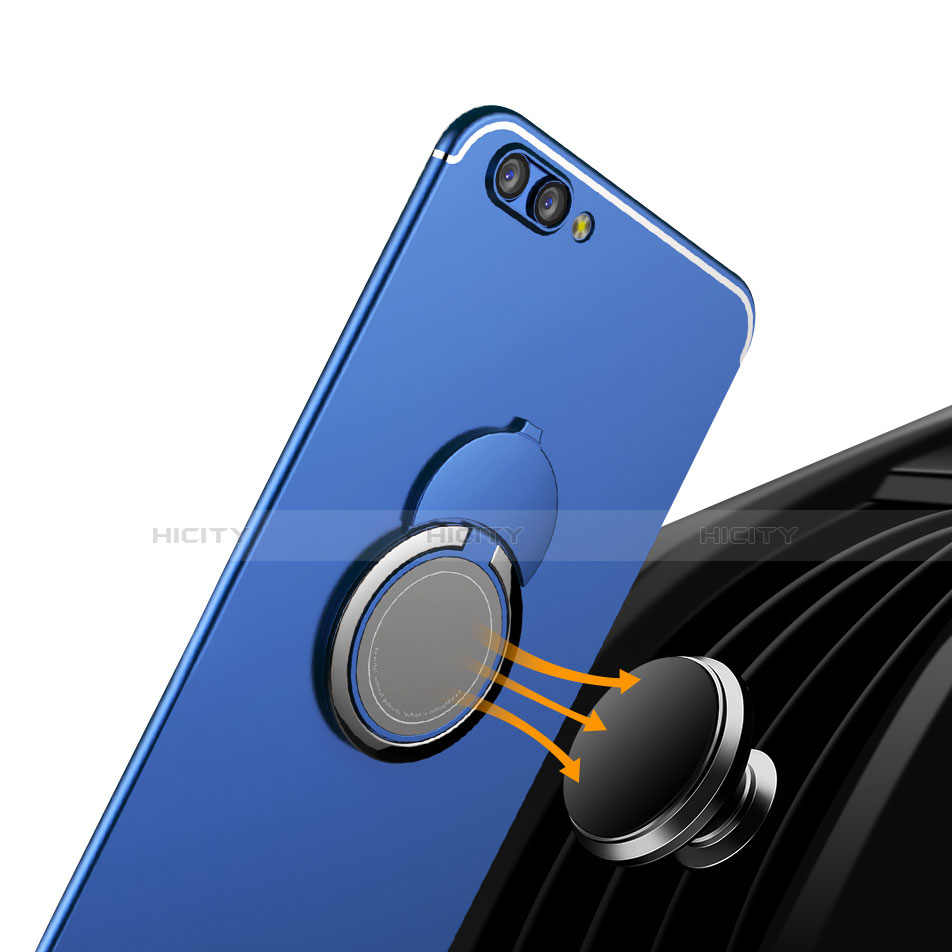 Silikon Hülle Handyhülle Ultra Dünn Schutzhülle Tasche Silikon mit Fingerring Ständer für Huawei Honor View 10