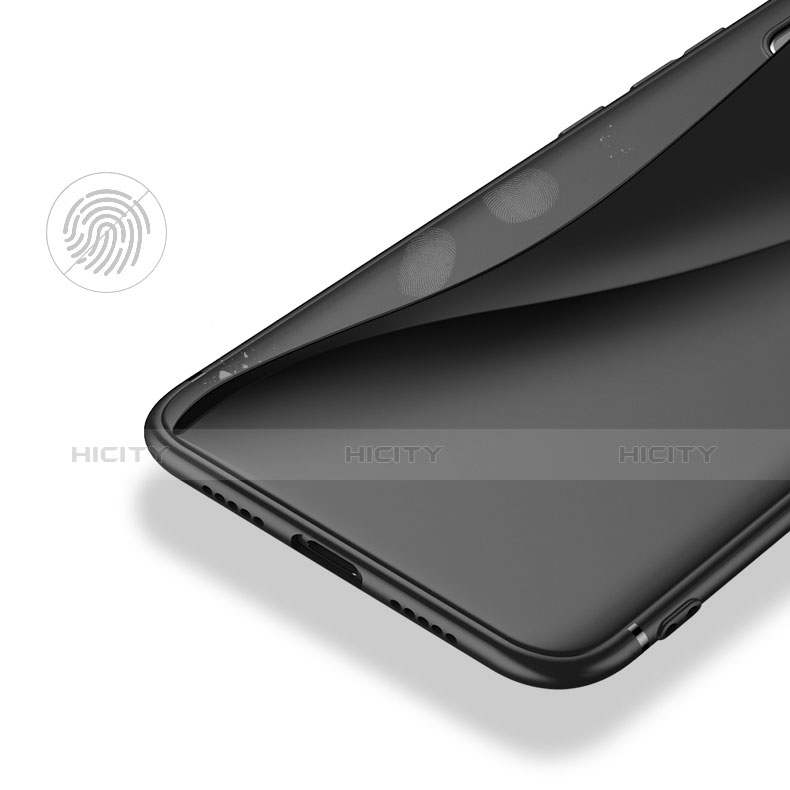 Silikon Hülle Handyhülle Ultra Dünn Schutzhülle Tasche Silikon mit Fingerring Ständer für Xiaomi Mi 8