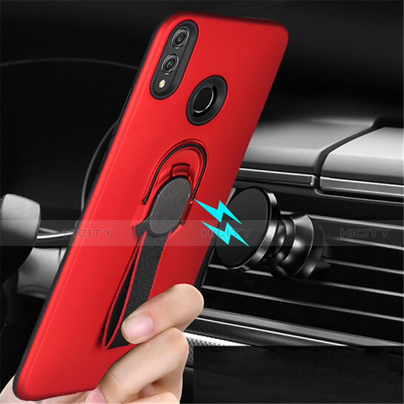 Silikon Hülle Handyhülle Ultra Dünn Schutzhülle Tasche Silikon mit Magnetisch Fingerring Ständer A02 für Huawei Honor View 10 Lite