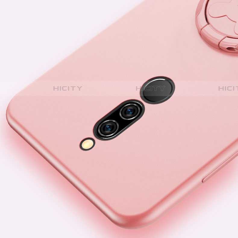 Silikon Hülle Handyhülle Ultra Dünn Schutzhülle Tasche Silikon mit Magnetisch Fingerring Ständer A02 für Xiaomi Redmi 8 groß