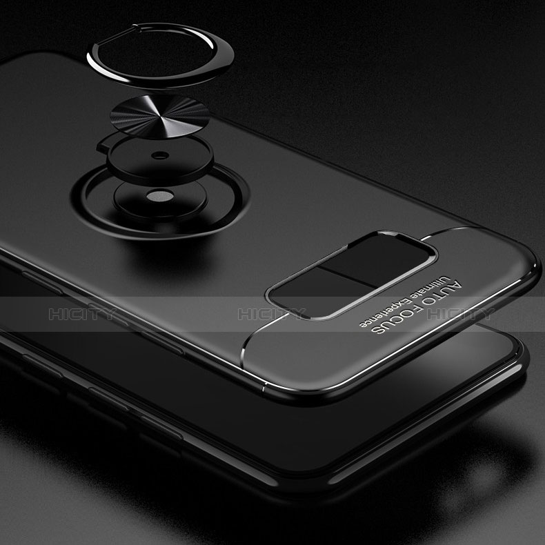 Silikon Hülle Handyhülle Ultra Dünn Schutzhülle Tasche Silikon mit Magnetisch Fingerring Ständer für Samsung Galaxy S10 groß