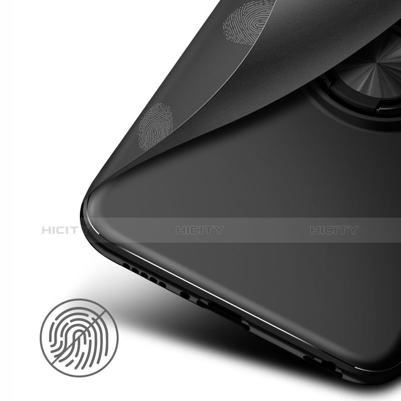 Silikon Hülle Handyhülle Ultra Dünn Schutzhülle Tasche Silikon mit Magnetisch Fingerring Ständer für Samsung Galaxy S10 groß
