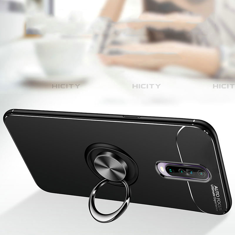 Silikon Hülle Handyhülle Ultra Dünn Schutzhülle Tasche Silikon mit Magnetisch Fingerring Ständer für Xiaomi Redmi K30 4G