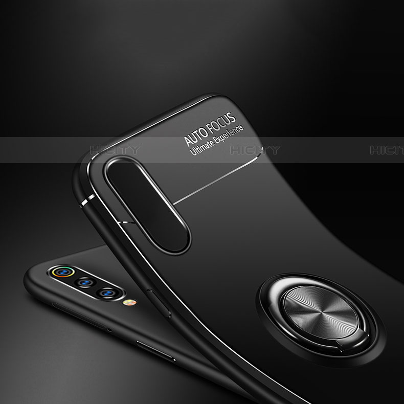 Silikon Hülle Handyhülle Ultra Dünn Schutzhülle Tasche Silikon mit Magnetisch Fingerring Ständer T01 für Samsung Galaxy A70