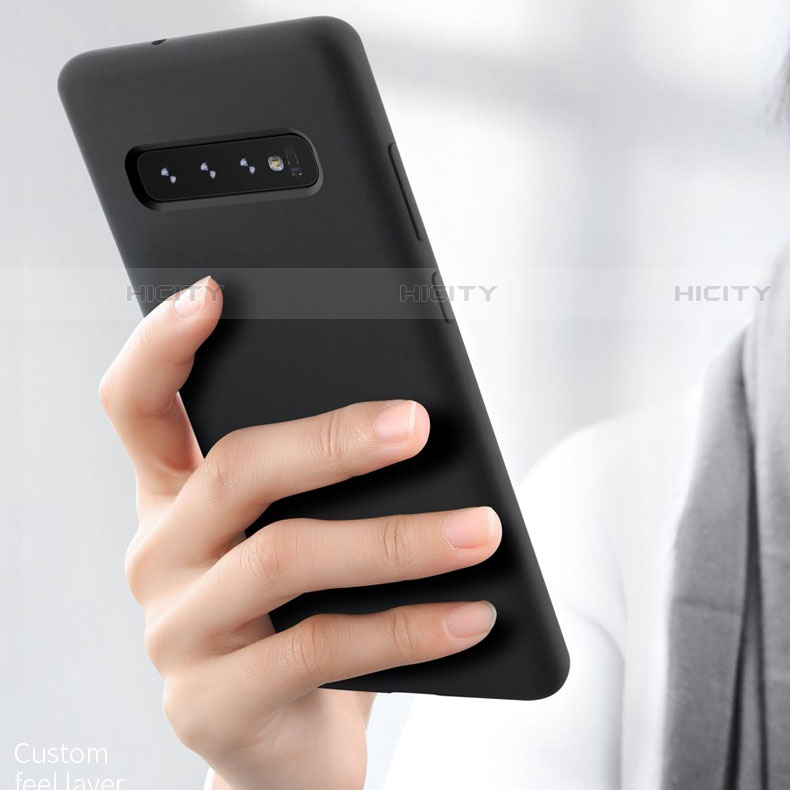 Silikon Hülle Handyhülle Ultra Dünn Schutzhülle Tasche U01 für Samsung Galaxy S10 5G groß