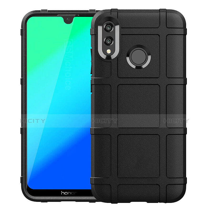 Silikon Hülle Handyhülle Ultra Dünn Schutzhülle Tasche Vorder und Rückseite 360 Grad für Huawei Honor 10 Lite Schwarz Plus