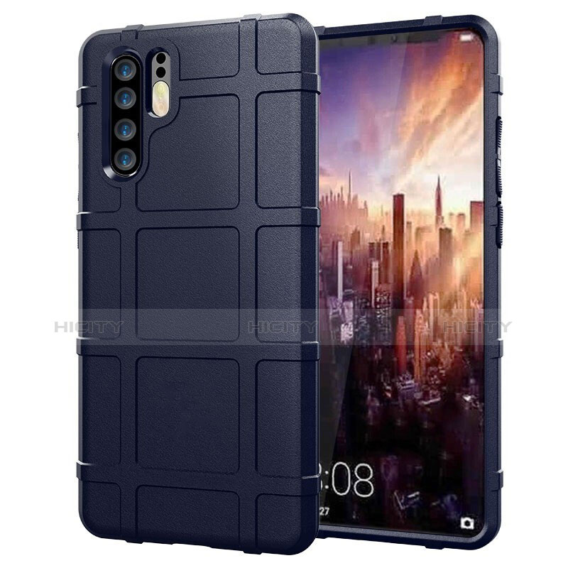 Silikon Hülle Handyhülle Ultra Dünn Schutzhülle Tasche Vorder und Rückseite 360 Grad für Huawei P30 Pro New Edition Blau