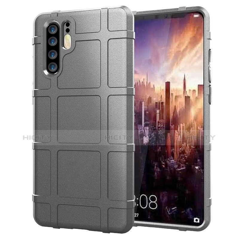 Silikon Hülle Handyhülle Ultra Dünn Schutzhülle Tasche Vorder und Rückseite 360 Grad für Huawei P30 Pro New Edition Silber Plus