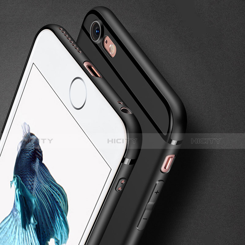 Silikon Hülle Handyhülle Ultra Dünn Schutzhülle U02 für Apple iPhone 6 Plus Schwarz