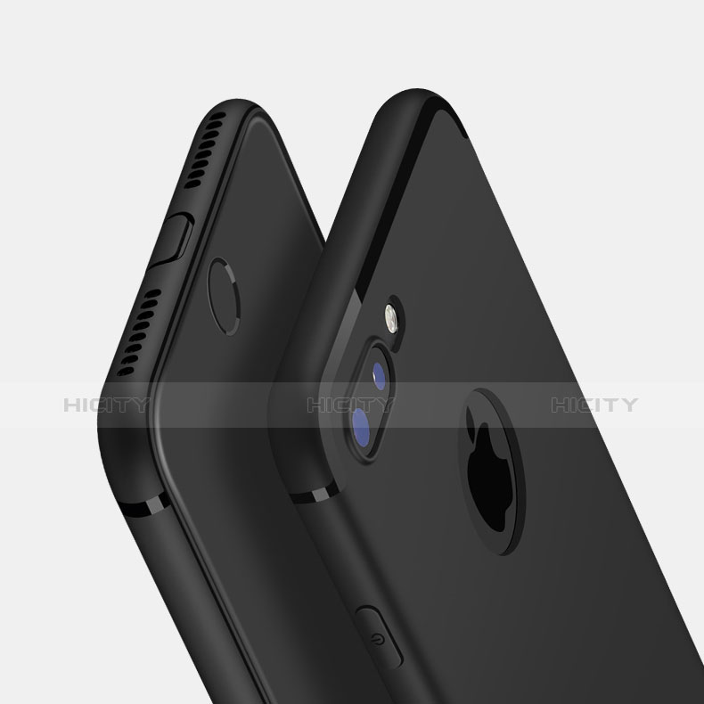 Silikon Hülle Handyhülle Ultra Dünn Schutzhülle Z05 für Apple iPhone 7 Plus Schwarz Plus