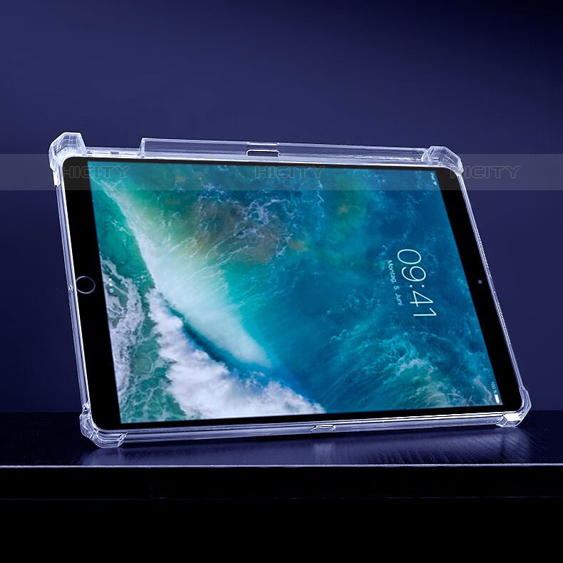 Silikon Hülle Handyhülle Ultradünn Schutzhülle Flexible Tasche Durchsichtig Transparent mit Ständer für Apple iPad Air 3 Klar