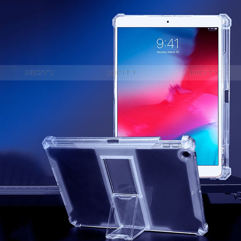 Silikon Hülle Handyhülle Ultradünn Schutzhülle Flexible Tasche Durchsichtig Transparent mit Ständer für Apple iPad Mini 5 (2019) Klar