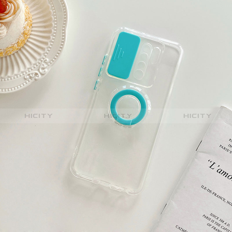 Silikon Hülle Handyhülle Ultradünn Schutzhülle Flexible Tasche Durchsichtig Transparent mit Ständer für Xiaomi Poco M2