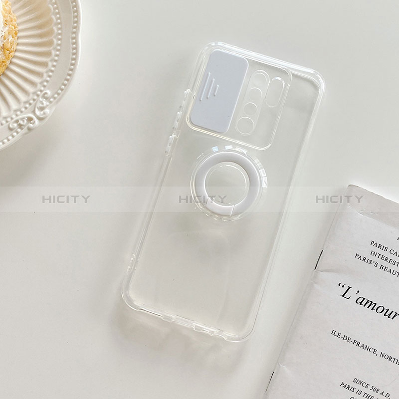 Silikon Hülle Handyhülle Ultradünn Schutzhülle Flexible Tasche Durchsichtig Transparent mit Ständer für Xiaomi Poco M2