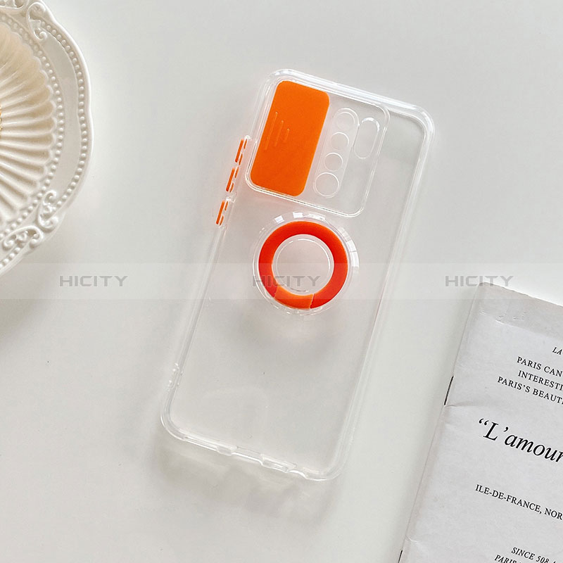 Silikon Hülle Handyhülle Ultradünn Schutzhülle Flexible Tasche Durchsichtig Transparent mit Ständer für Xiaomi Poco M2