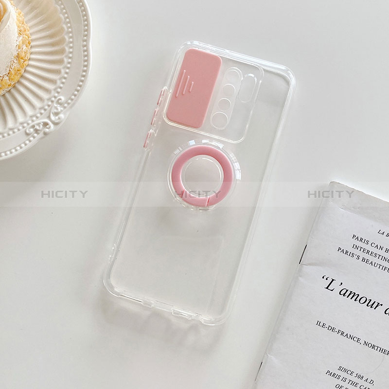 Silikon Hülle Handyhülle Ultradünn Schutzhülle Flexible Tasche Durchsichtig Transparent mit Ständer für Xiaomi Poco M2