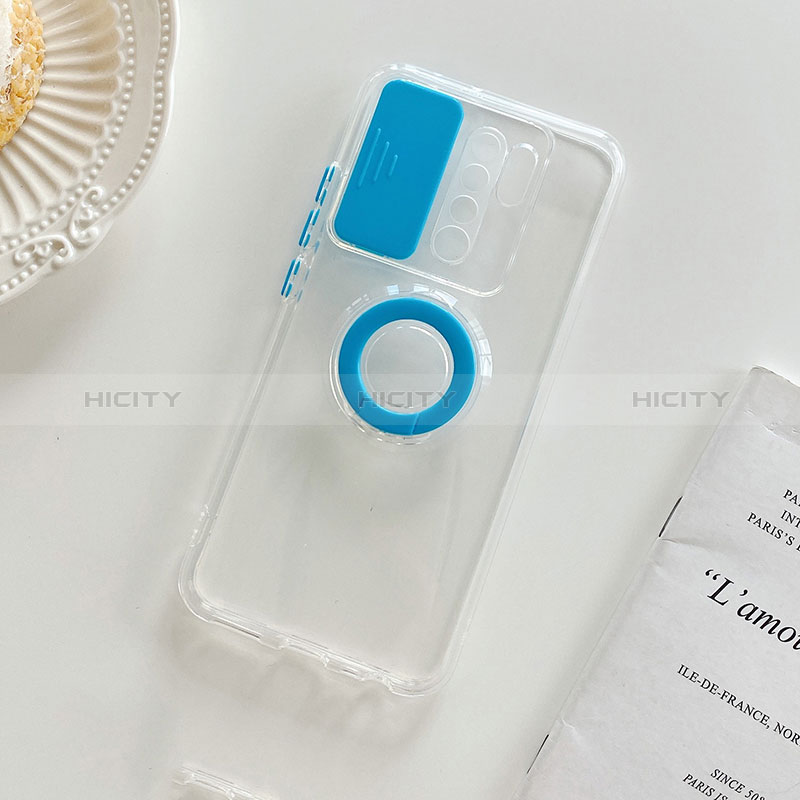 Silikon Hülle Handyhülle Ultradünn Schutzhülle Flexible Tasche Durchsichtig Transparent mit Ständer für Xiaomi Redmi 9