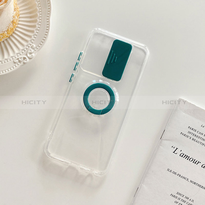 Silikon Hülle Handyhülle Ultradünn Schutzhülle Flexible Tasche Durchsichtig Transparent mit Ständer für Xiaomi Redmi 9 groß