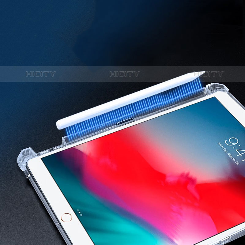 Silikon Hülle Handyhülle Ultradünn Schutzhülle Flexible Tasche Durchsichtig Transparent mit Ständer S01 für Apple iPad Mini 5 (2019) Klar