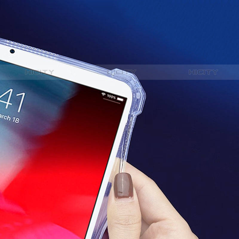 Silikon Hülle Handyhülle Ultradünn Schutzhülle Flexible Tasche Durchsichtig Transparent mit Ständer S01 für Apple iPad Mini 5 (2019) Klar