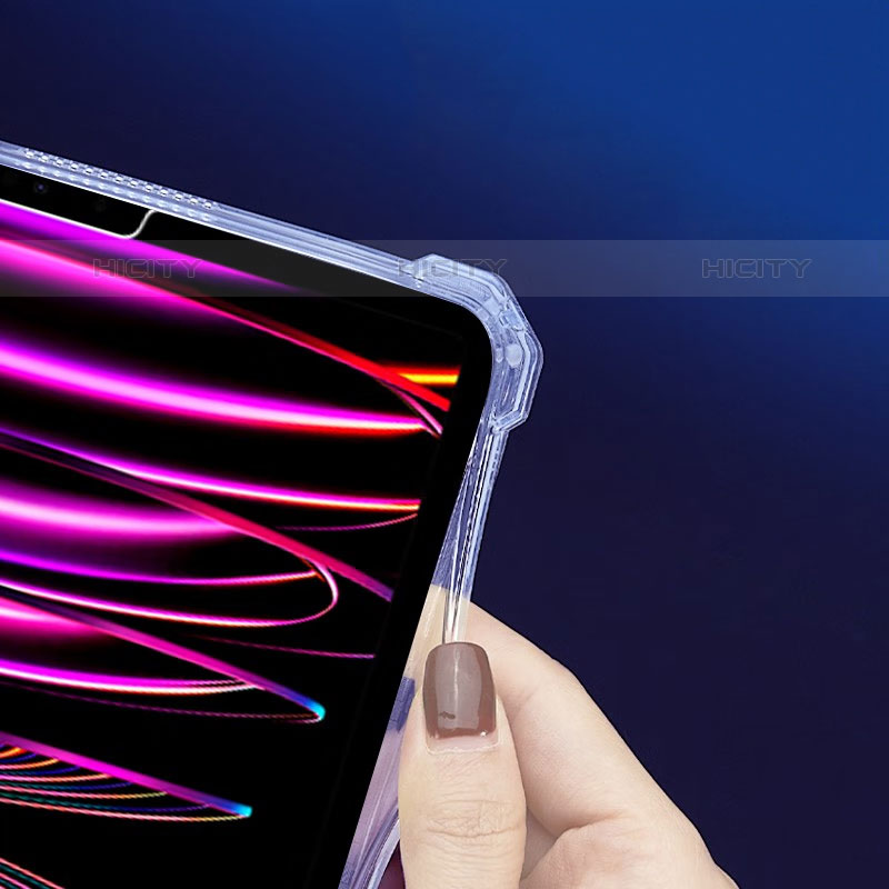 Silikon Hülle Handyhülle Ultradünn Schutzhülle Flexible Tasche Durchsichtig Transparent mit Ständer S01 für Apple iPad Pro 11 (2020) Klar