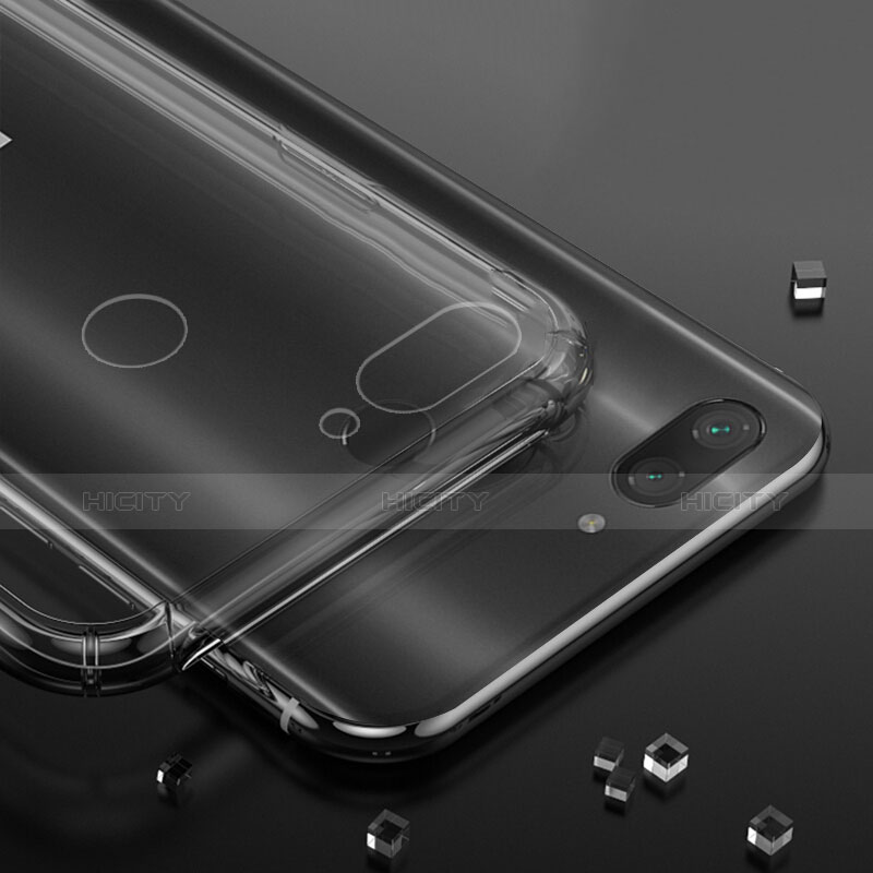 Silikon Hülle Handyhülle Ultradünn Schutzhülle Tasche Durchsichtig Transparent mit Magnetisch Fingerring Ständer S01 für Xiaomi Mi 8 Lite