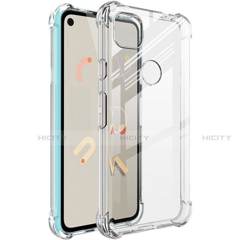 Silikon Hülle Handyhülle Ultradünn Tasche Durchsichtig Transparent für Google Pixel 4a Klar