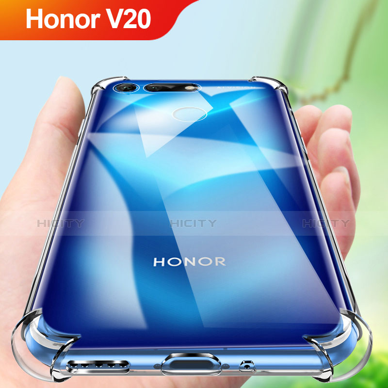 Silikon Hülle Handyhülle Ultradünn Tasche Durchsichtig Transparent für Huawei Honor V20 Klar Plus