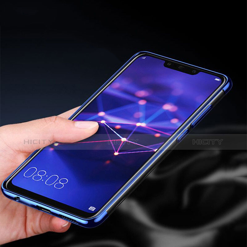 Silikon Hülle Handyhülle Ultradünn Tasche Durchsichtig Transparent für Huawei Mate 20 Lite Blau