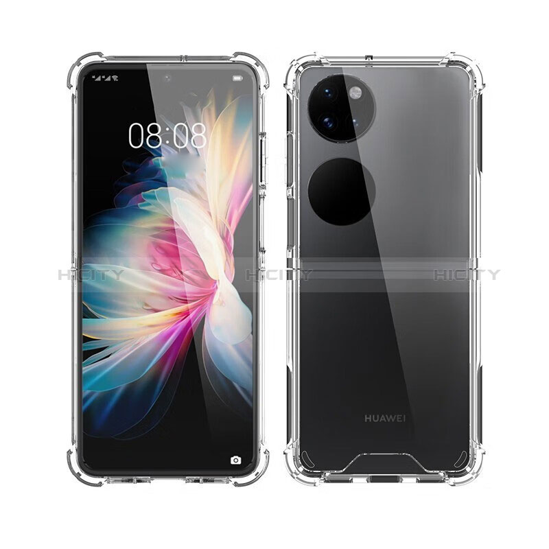 Silikon Hülle Handyhülle Ultradünn Tasche Durchsichtig Transparent für Huawei P50 Pocket Klar