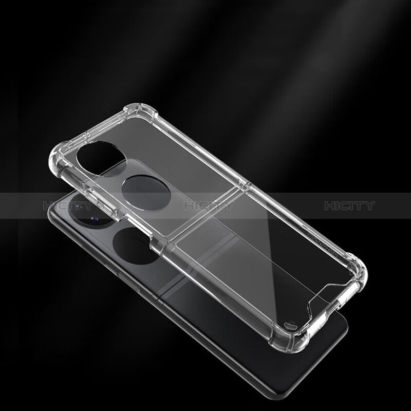 Silikon Hülle Handyhülle Ultradünn Tasche Durchsichtig Transparent für Huawei P60 Pocket Klar