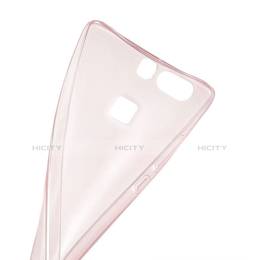 Silikon Hülle Handyhülle Ultradünn Tasche Durchsichtig Transparent für Huawei P9 Rosegold