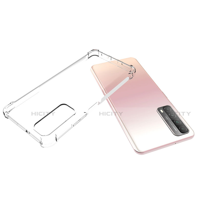 Silikon Hülle Handyhülle Ultradünn Tasche Durchsichtig Transparent für Huawei Y7a Klar groß